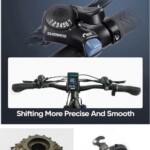 "Shimano Speed Index -järjestelmä, tarkka vaihteensiirto ja helppo hallinta sähköpyörällä ajamiseen ilman tehoa."