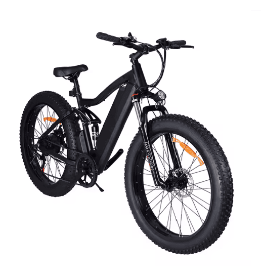 Sähköpyörä – musta sähköfatbike tehokkaalla moottorilla