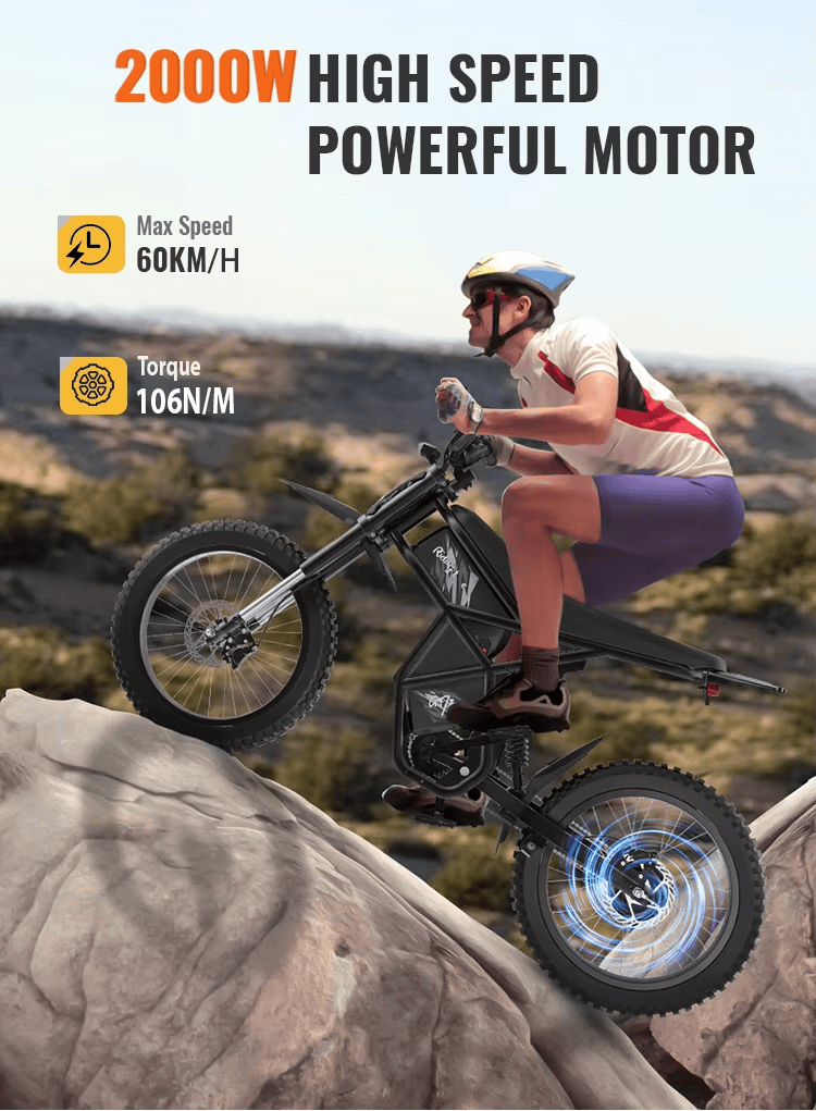 GT73 sähköfatbike turbo-ajossa – tehokas 2000W sähköpyörä maastokäyttöön ja huippunopeuksiin.