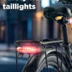 Randride YG90 sähköpyörän kirkas LED-takavalo – parantaa näkyvyyttä ja turvallisuutta liikenteessä.