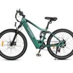 Samebike XD26 sähköpyörä vihreä – pääkuva tehokkaasta sähköavusteisesta pyörästä miehille, 27,5 tuuman renkailla ja urheilullisella muotoilulla