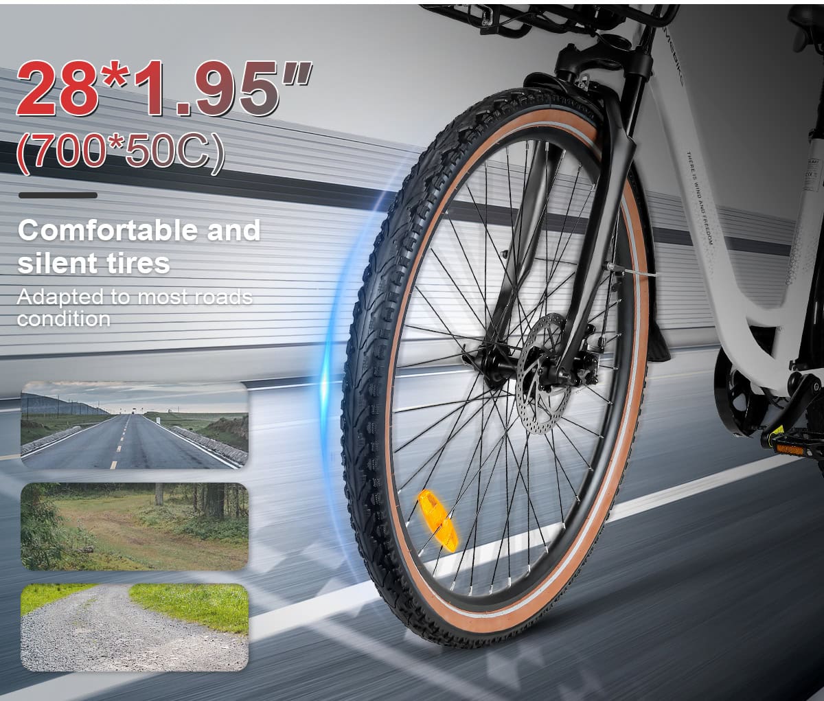 RS-A07 renkaan koko ja runkorakenne – 28*1.95 tuuman pyörä kaupunkiin