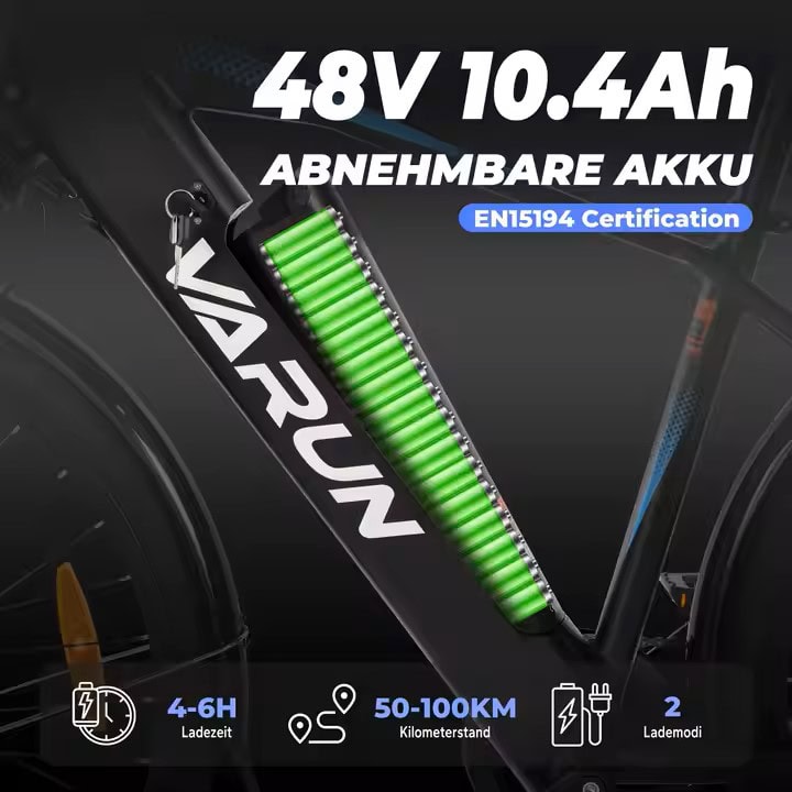 VARUN S700 -sähköpyörän-akku