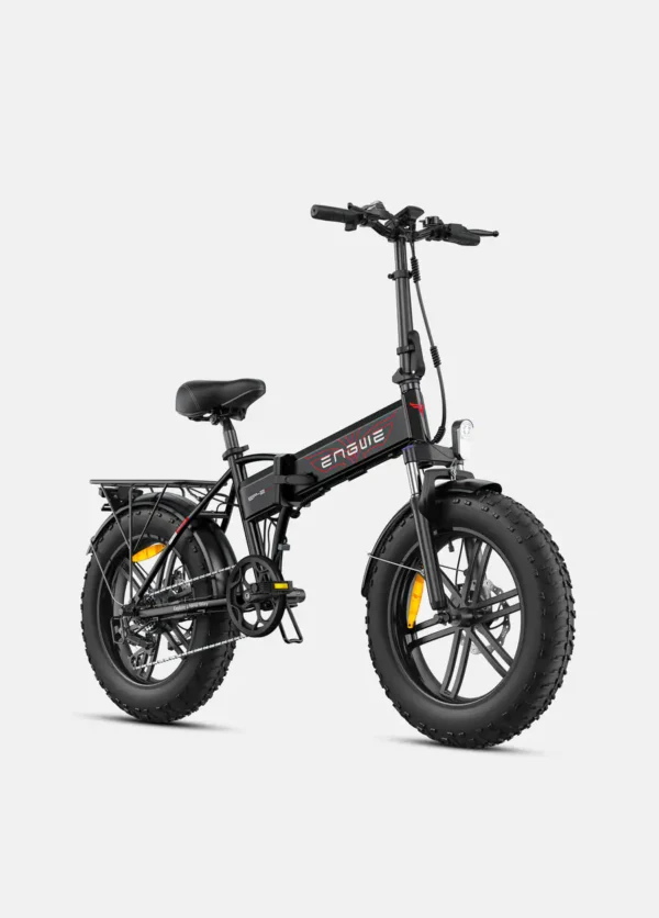 250W Engwe sähköfatbike taitettuna kokoon – helppo säilyttää ja kuljettaa