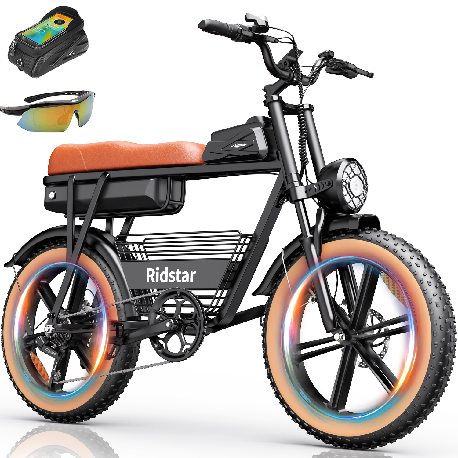 Ridstar CR20 sähköfatbike 1500 W moottorin lähikuva