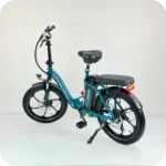 Koolux BK6 taitettava sähköpyörä Shimano 7-vaihteisen vaihteiston yksityiskohdassa.
