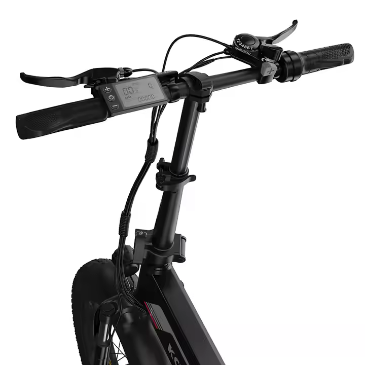 Koolux BK10S 500W taitettava sähköpyörä taitettuna auton takakonttiin