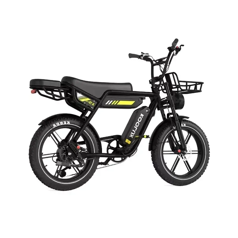 Koolux X9 Sähköfatbike poseeraa hiekkatiellä