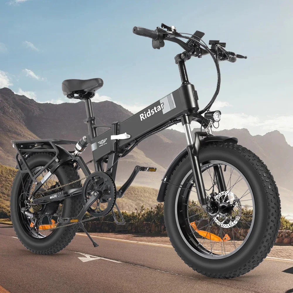 Ridstar H20 sähköfatbike taittuvassa asennossa