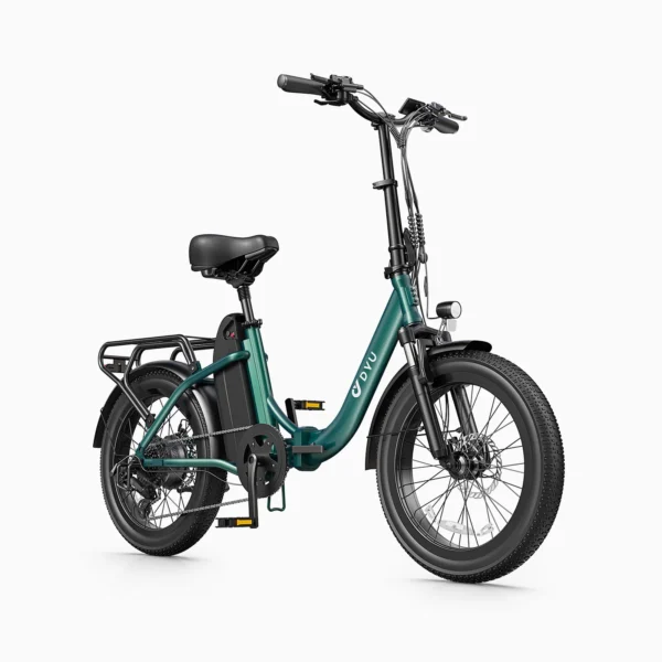 Dyu C9 250W kaupunkisähköpyörä risteyksessä liikenteen keskellä