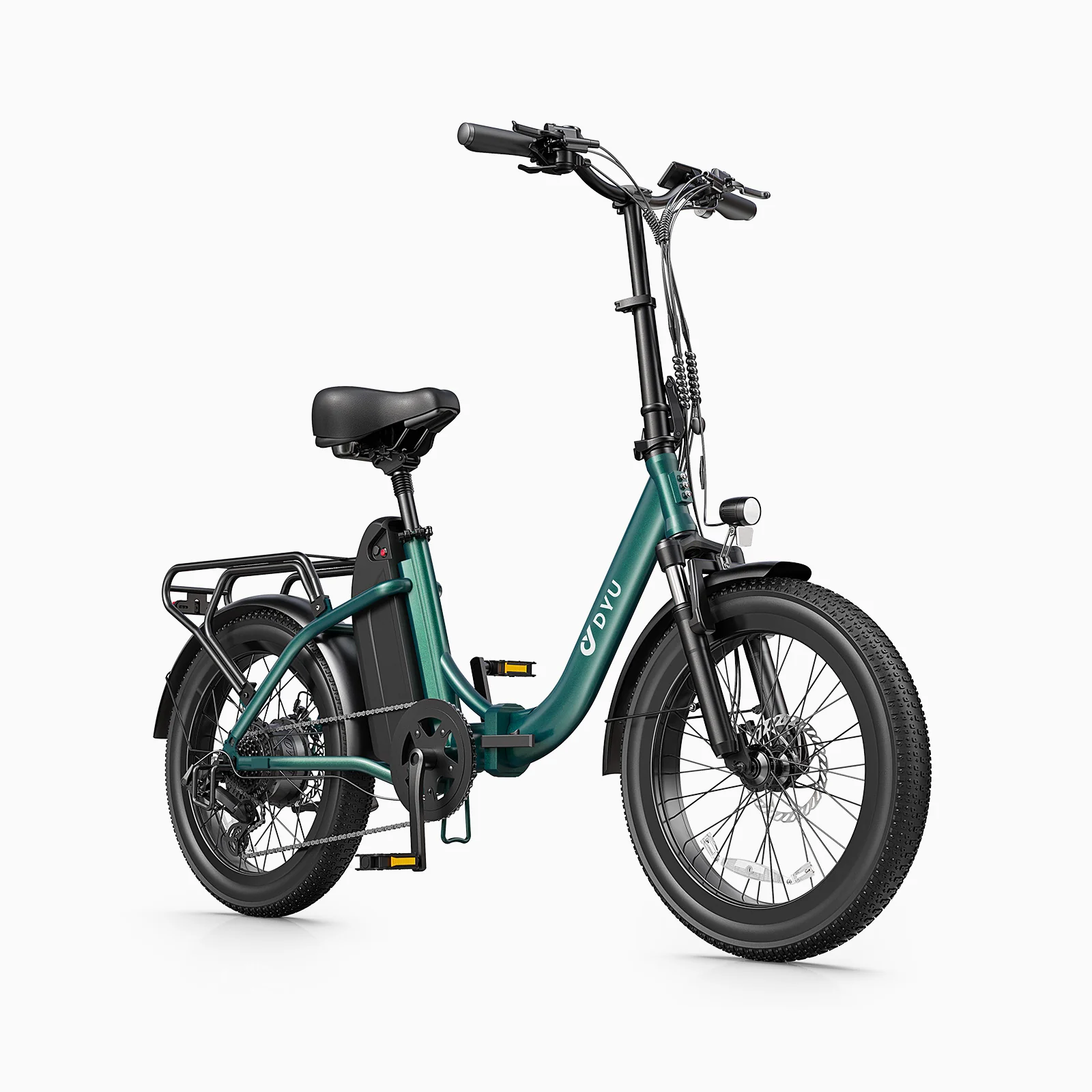 Dyu C9 250W kaupunkisähköpyörä risteyksessä liikenteen keskellä