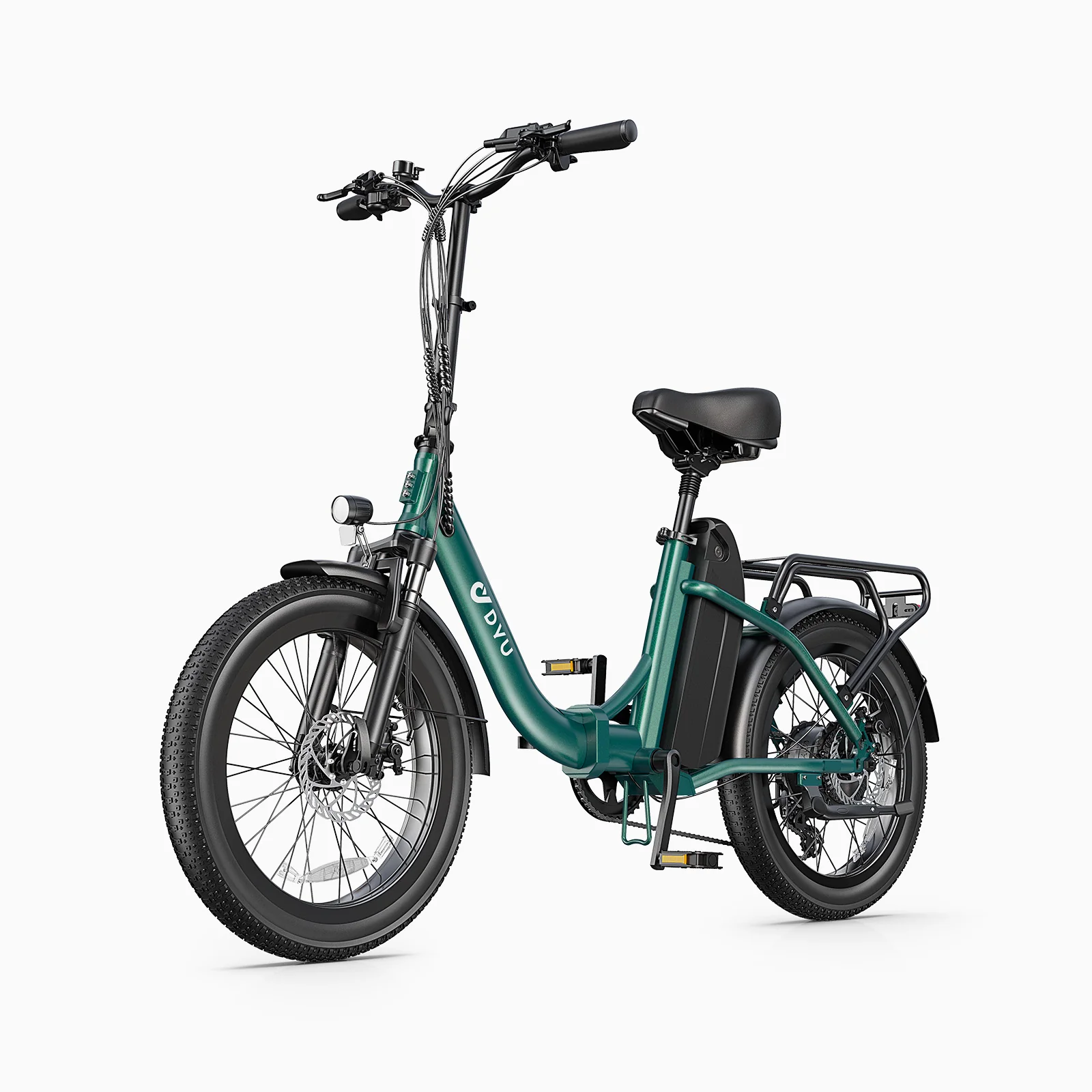 Dyu C9 250W kaupunkisähköpyörä taitettuna varastossa