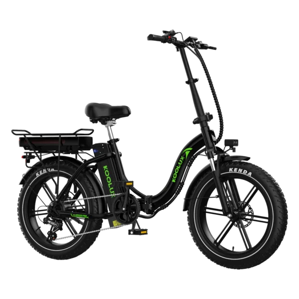 Koolux BK6S PRO taitettava sähköpyörä hiekkatiellä ajossa