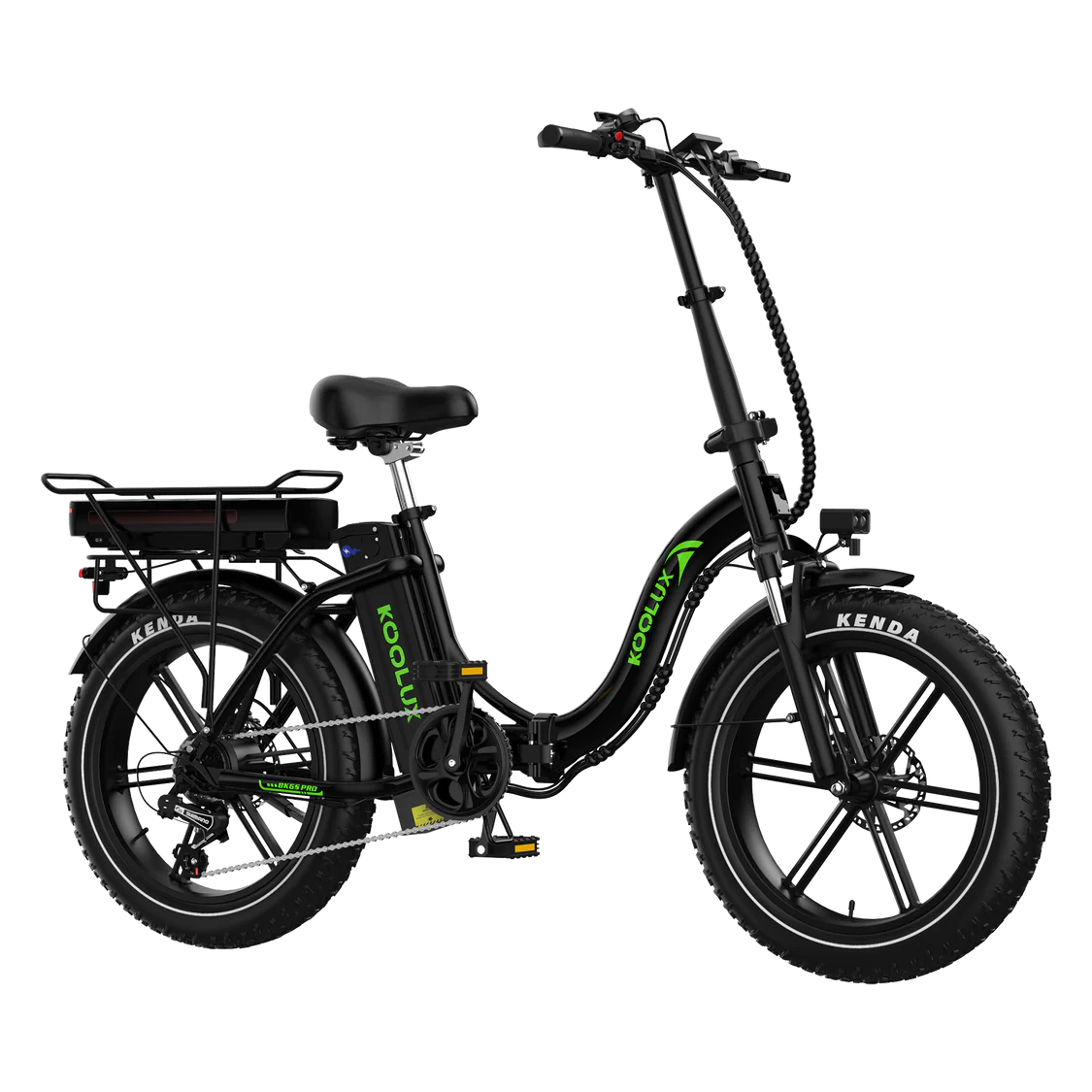 Koolux BK6S PRO taitettava sähköpyörä hiekkatiellä ajossa