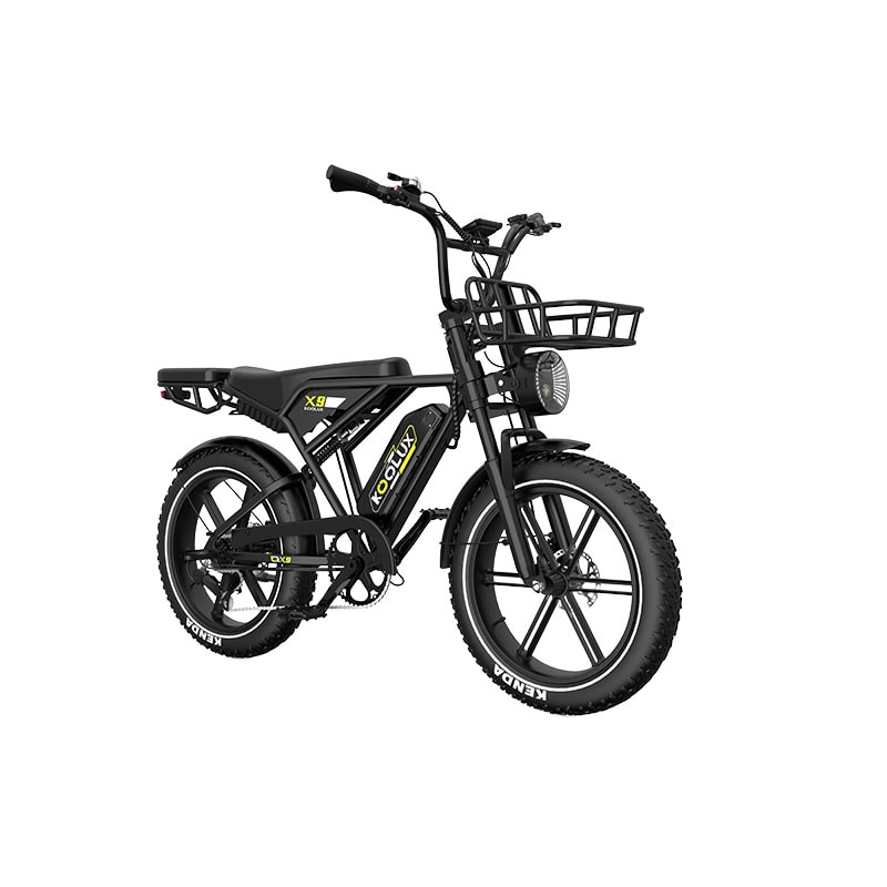Koolux X9 sähköfatbiken fat-renkaat hiekkatiellä