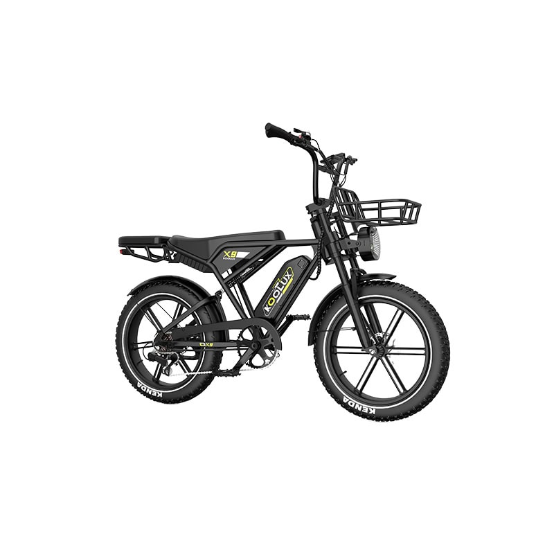 Koolux X9 sähköfatbiken irrotettava akku esillä