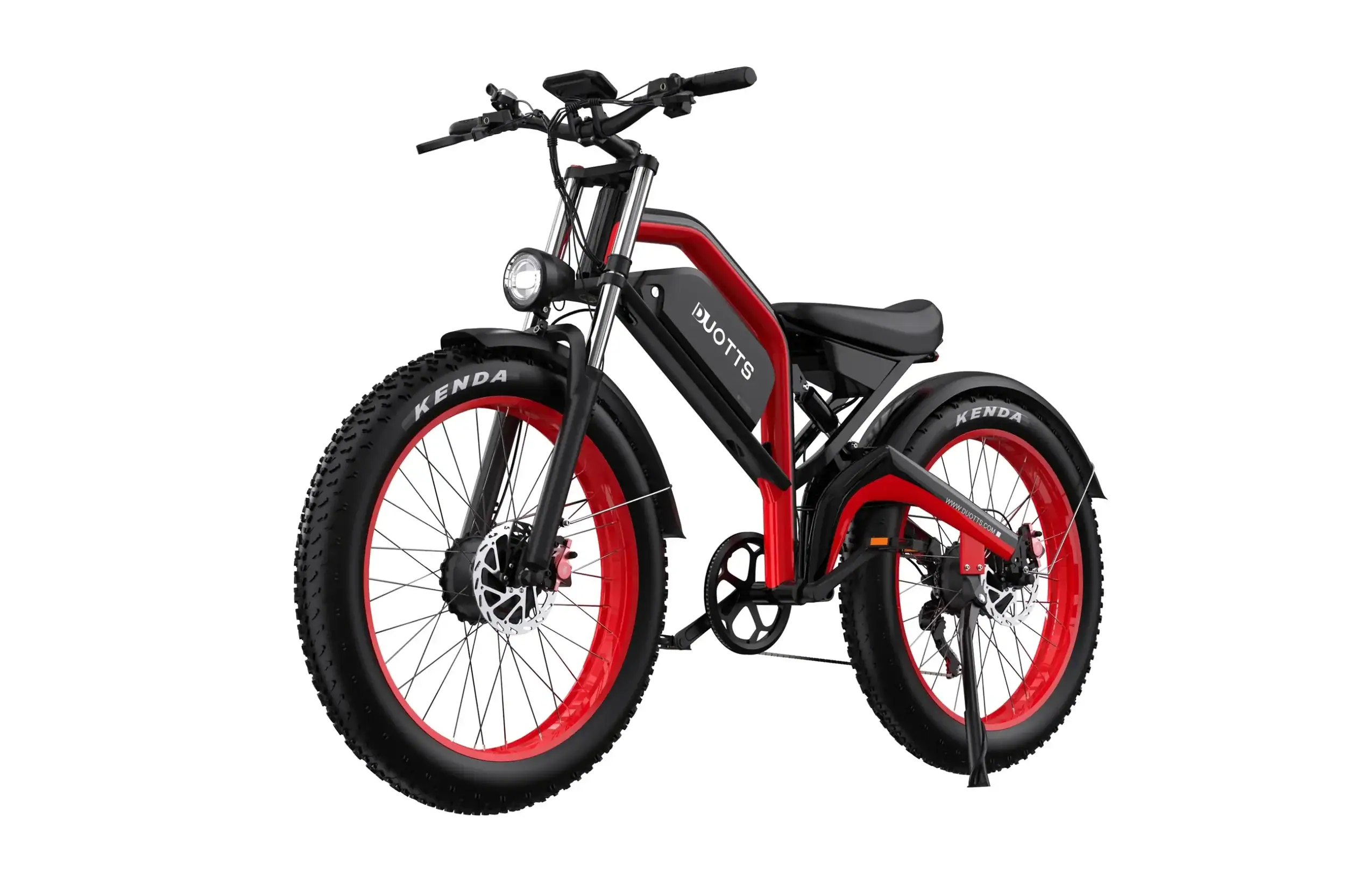 Duotts N26 sähköfatbike Kruunuvuorenrannan rannassa.