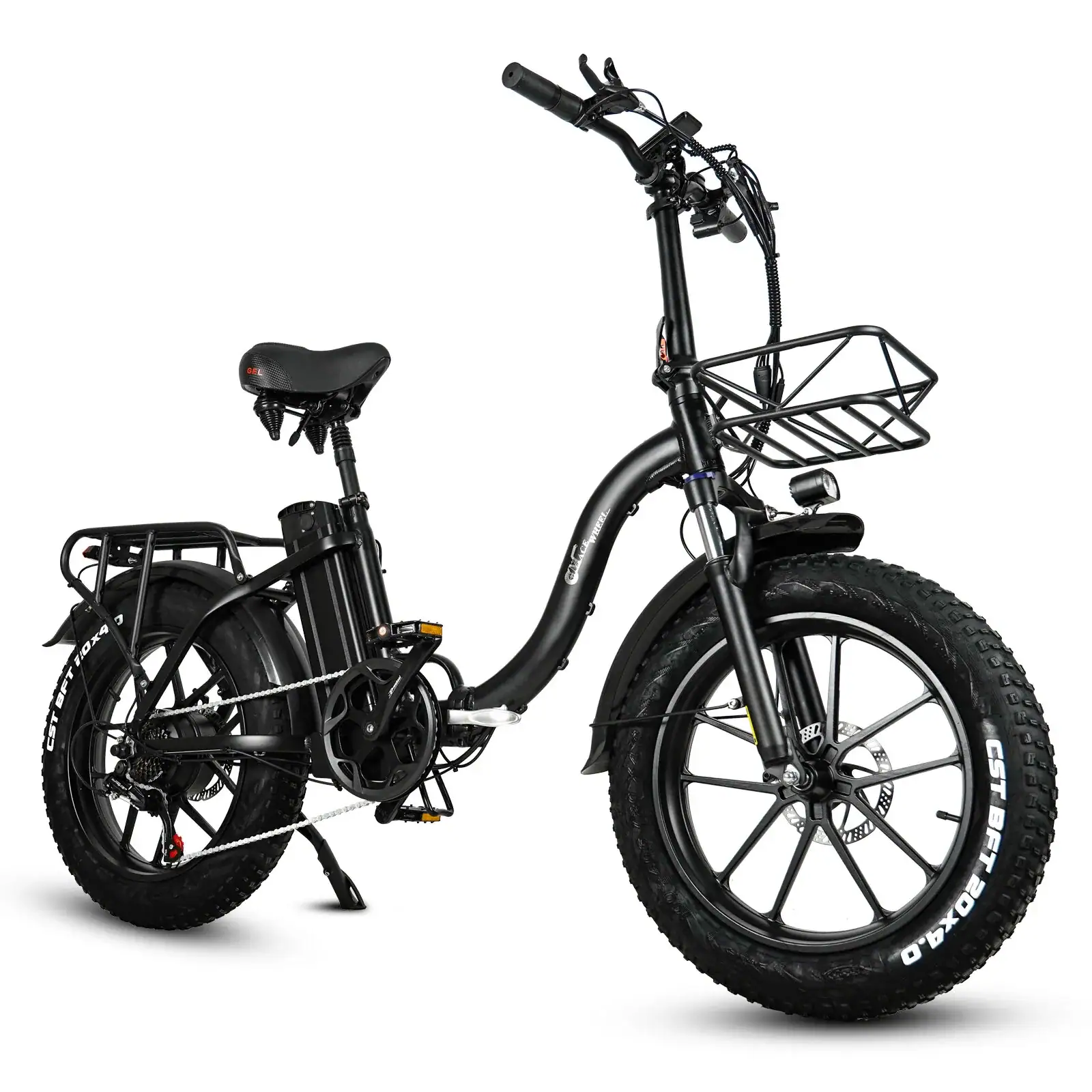 CMACEWHEEL Y20 - 500W - Taitettava sähköpyörä hiekkarannalla pysäköitynä