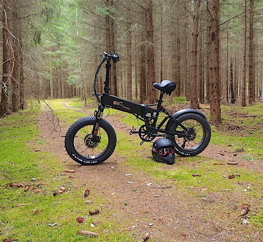 CMACEWHEEL RX20-MAX – Taitettava sähköpyörä jousituksen lähikuva