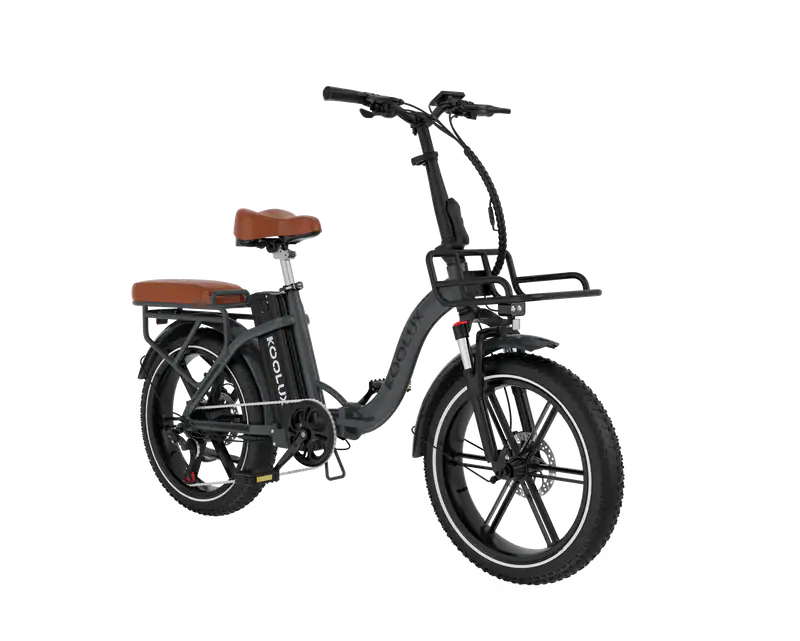 Koolux X16 sähköpyörä sivuprofiili musta taitettava e-bike