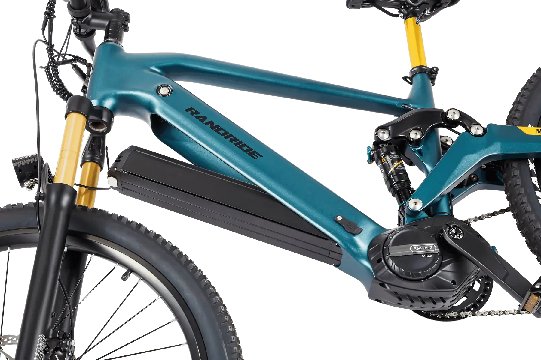 MX500 sähköpyörä 48V akku ja runkoon integropitu design