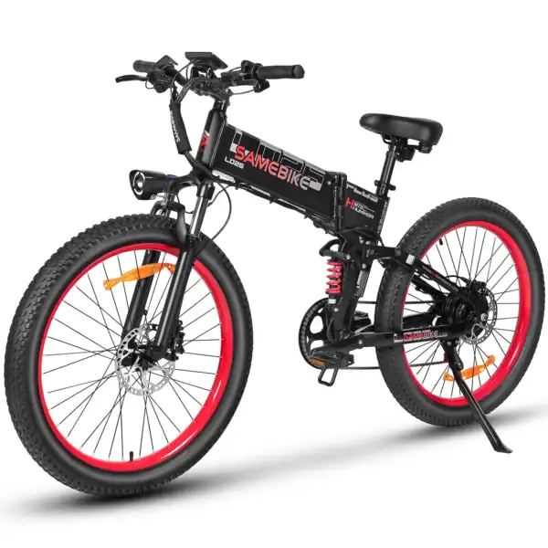 Samebike LO26 Plus 1000w Taitettava Sähköfatbike - Peukalokaasulla
