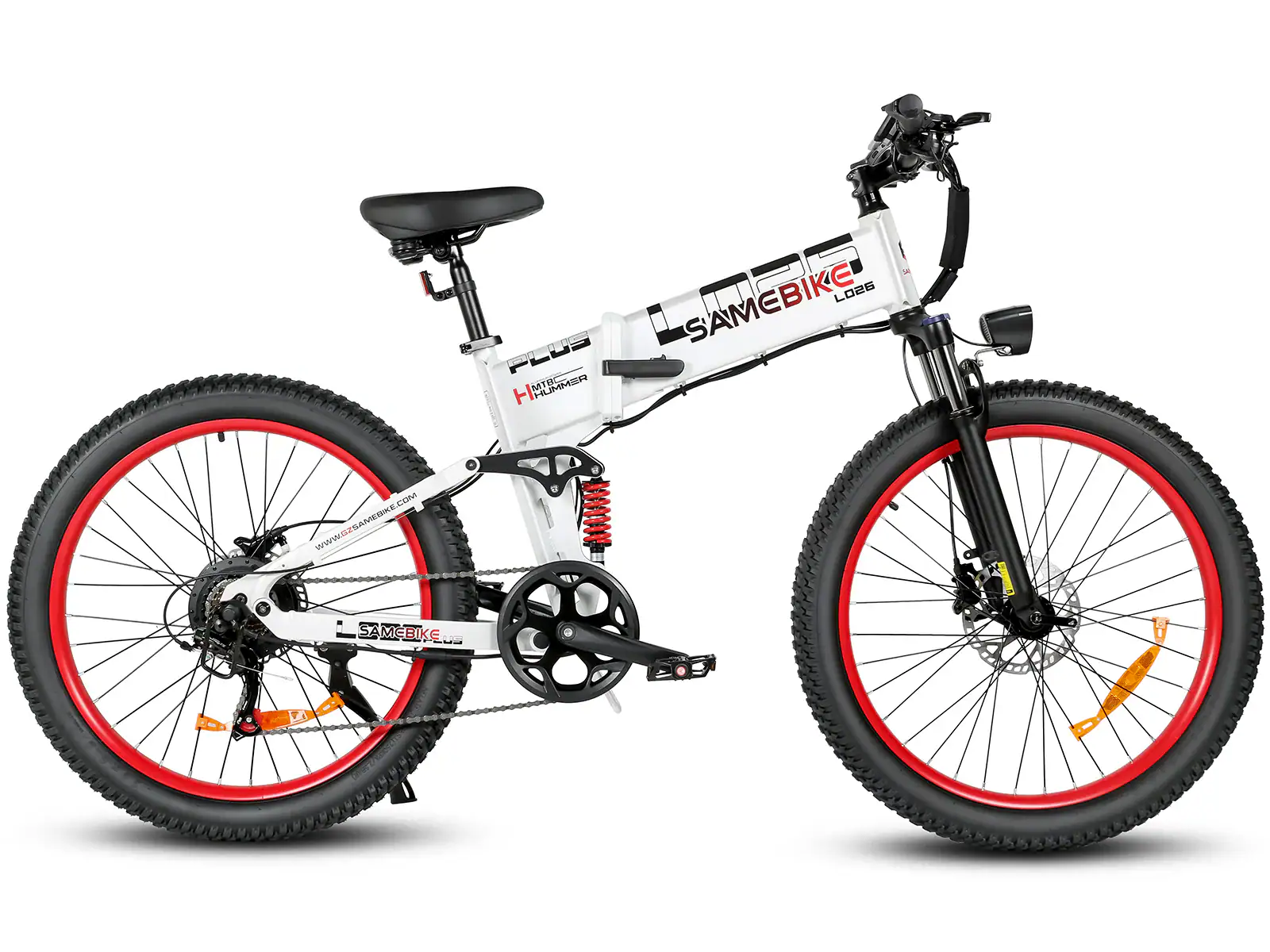 Samebike LO26 Plus 1000w sähköpyörä- hyvä pito hiekalla ja lumella