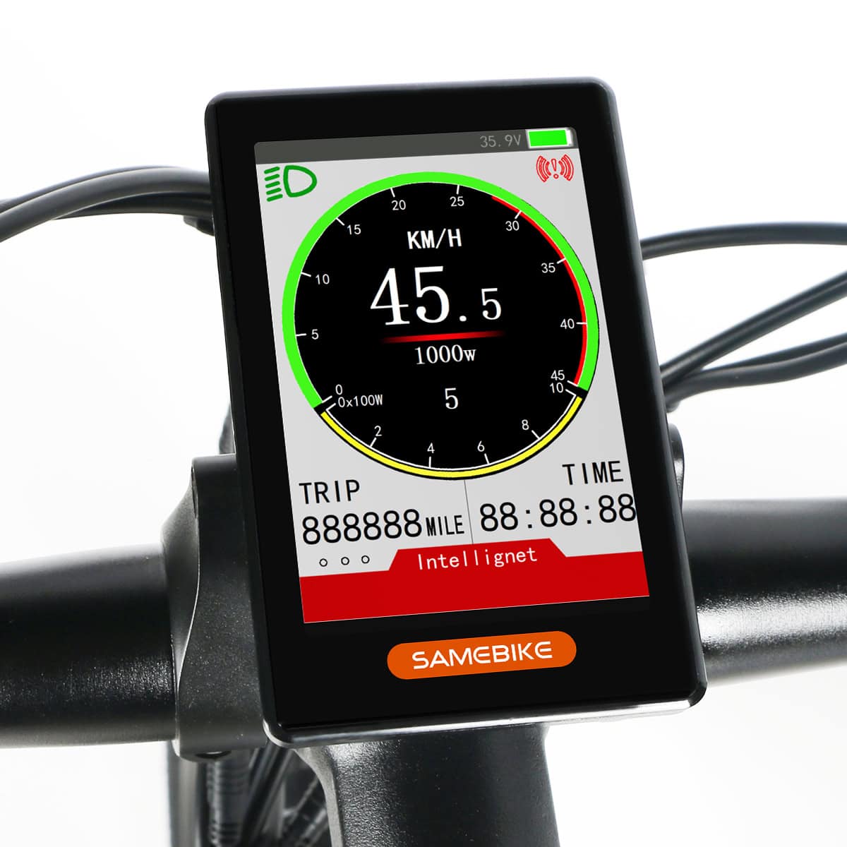 Samebike lo26 plus näyttö lähikuva